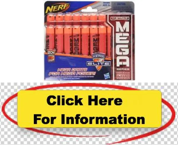 Facts Nerf Nstrike Elite Mega Dart Refill Playset 20pack - Official Nerf N-strike Elite Mega Series 20-dart Refill