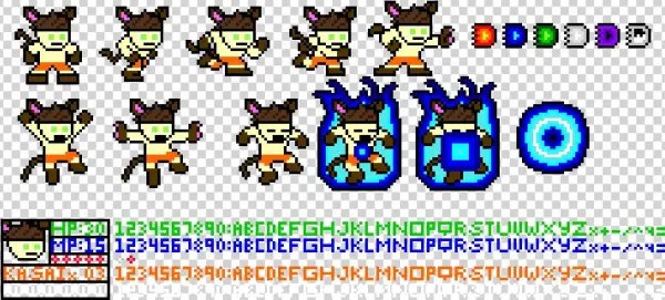 Kasai Neko Sprite Sheet V - Animiert