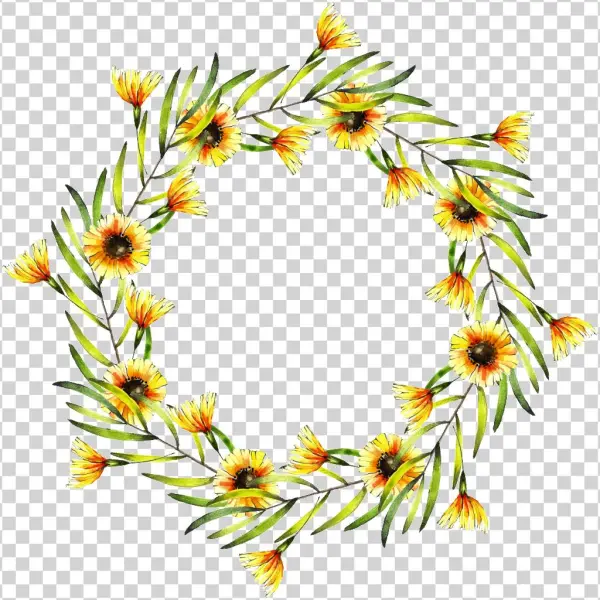 Knob Wreath Transparent Decorative