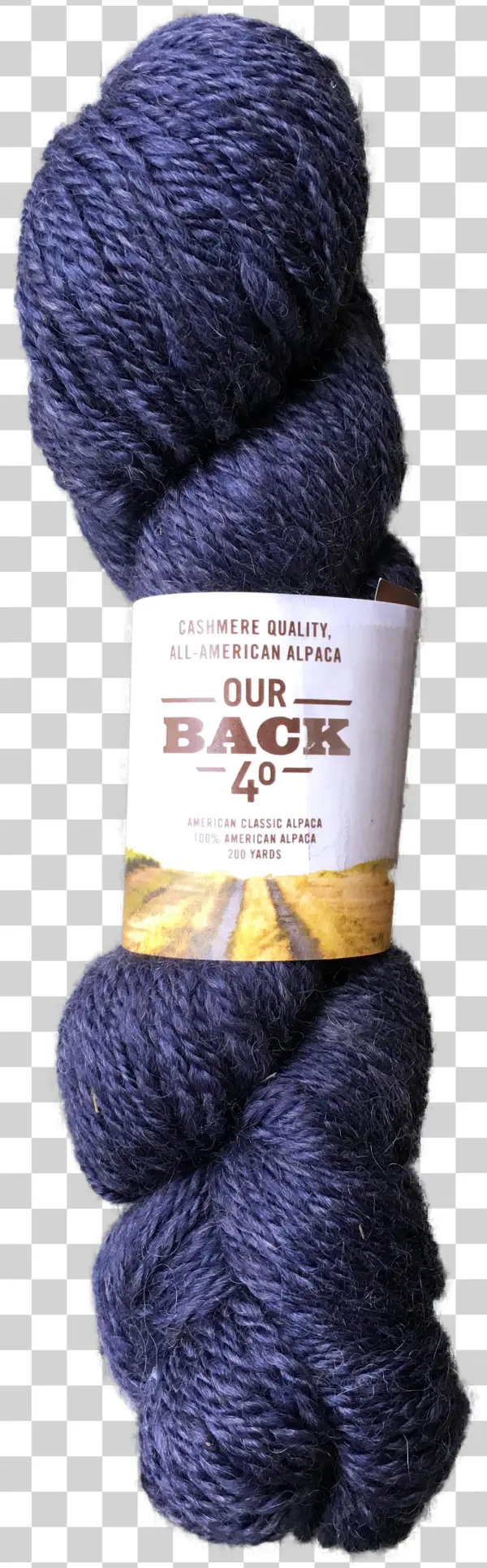 Our Back 40 100% American Alpaca Imperial Yarn Midnight
