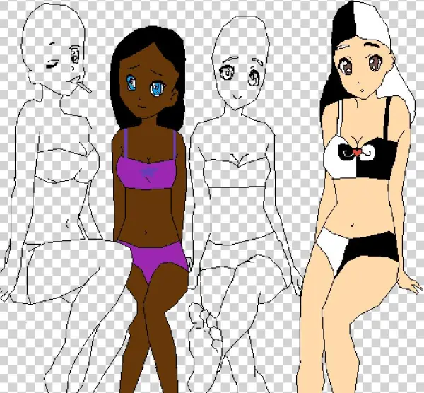 Swimsuits I Was To Lazy To Draw The Pool - Anime