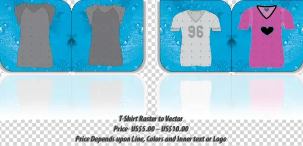 T-shirt Raster To Vector - Active Shirt