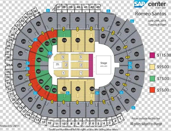 View Seating Chart - Queen Adam Lambert Tour 2017 Stage