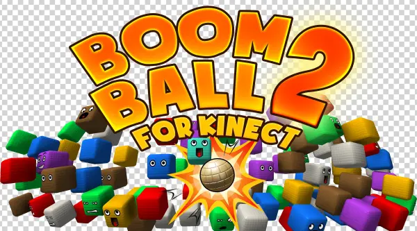 Boom Ball 2 Logo With Cubes