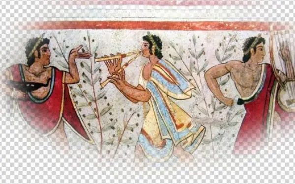 Fresque Des Musiciens Grecques - Etruscans People