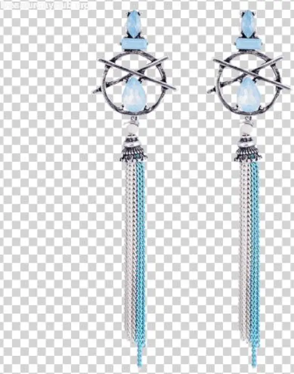 Hollow Out Teardrop Artificial Gem Con Franjas Pendientes - Cheap Women Earring Faux Teardrop Gem Fringed Hollow