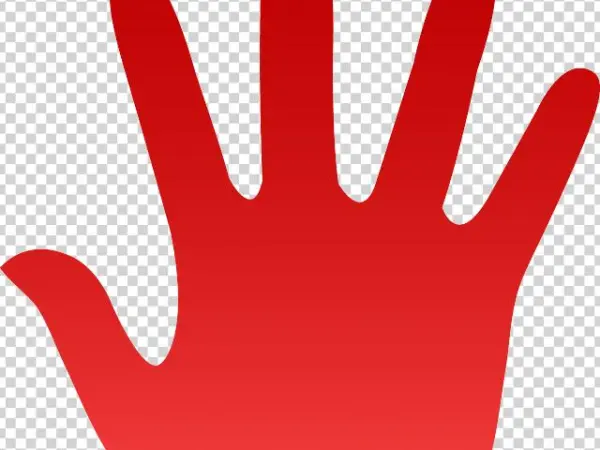 Human Clipart Handprint - Sign