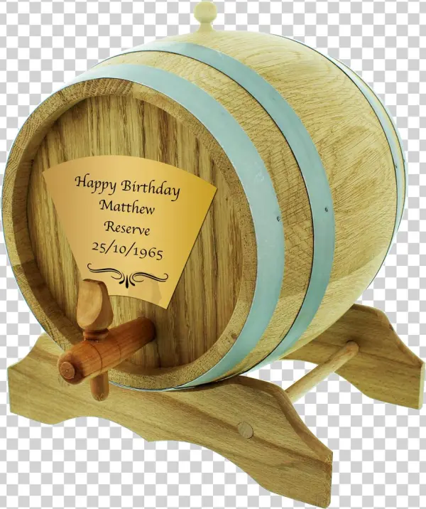 Oak Barrel With Personalisation - Geschenk Für 80 Jährige Männer