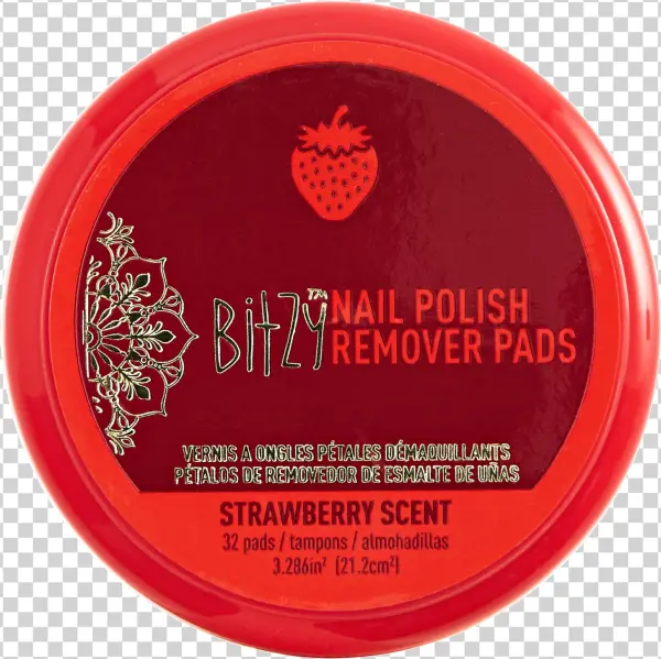Scented Strawberry Nail Polish Remover Petals Bitzy