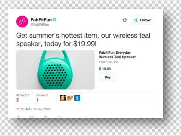 Step1twitterbuybutton - Fabfitfun Fff-te-003 Everyday Wireless Speaker, Pink