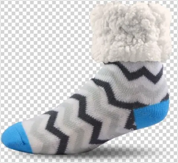 Blue Grey Chevron Adult Pudus