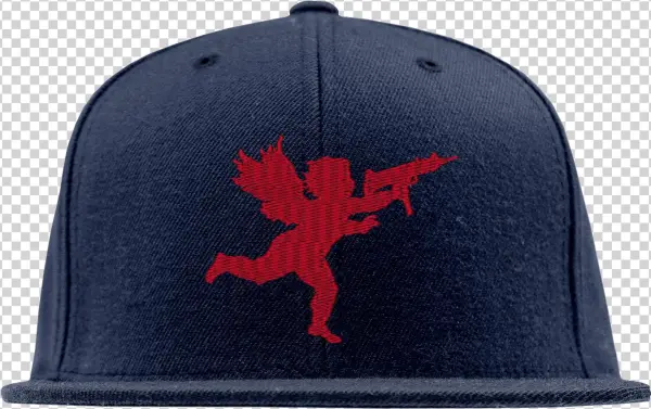 Cupid On Royal/orange - Baseball Cap