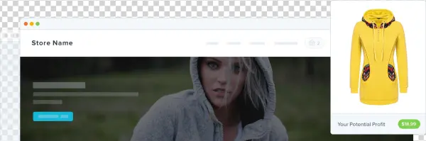 Dropshipping Hoodies - Fashionmia Color Yellow Drawstring Zips Printed Pocket