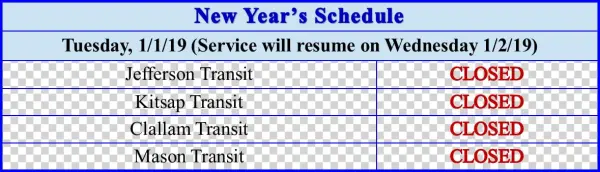 Have A Safe And Happy Holiday - Jefferson Transit