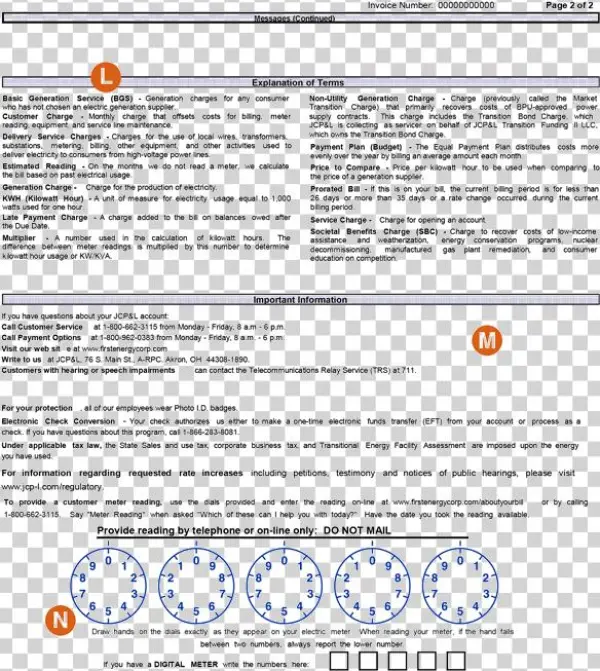 Jcpl Bill Back - Jcpl Sample Bill
