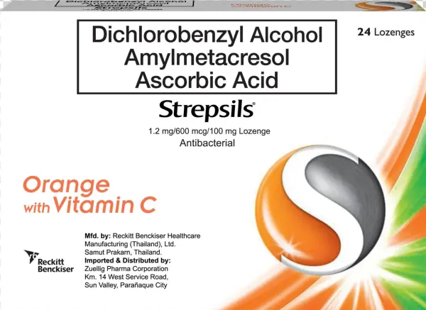 Orange With Vitamin C 24s - Strepsils