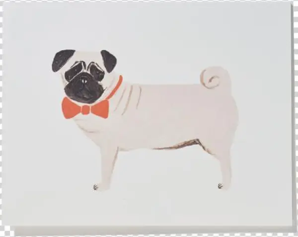 Pug - Rifle Paper Co. Dog Set Assorted Notes Set, Set Of