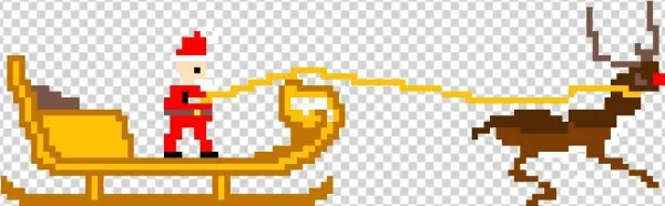 Santa Sleigh - Illustration