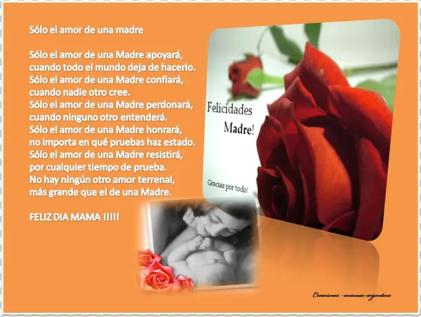 Solo El Amor De Una Madre Creaciones Anamar Argentina - Mama