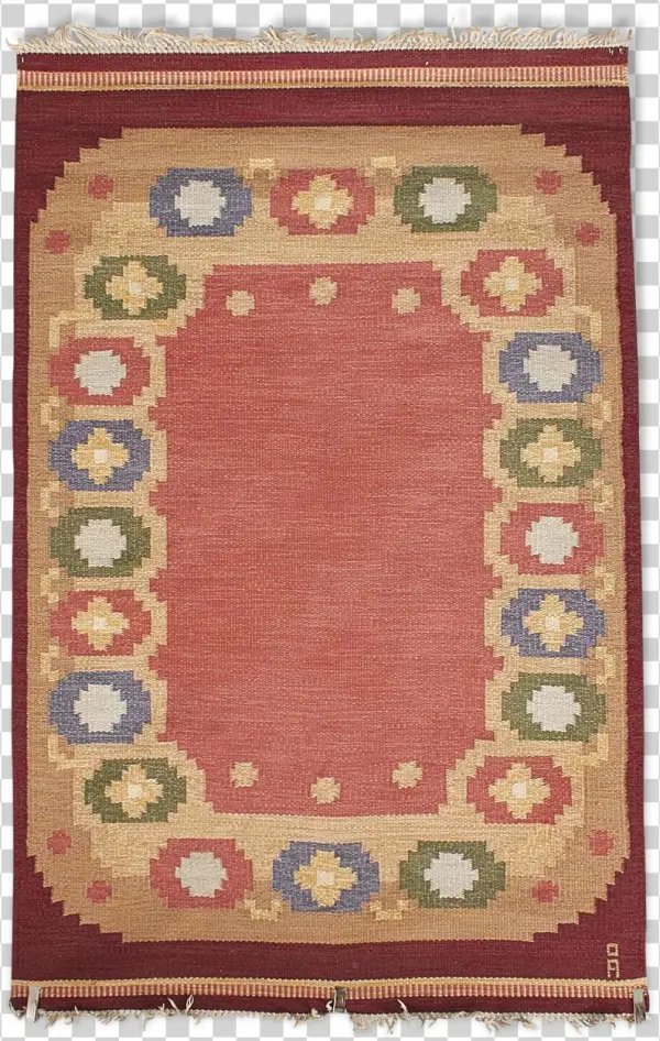 Swedish Carpet Rollakan Of Anna-johanna Angstrom Sweden - Patchwork