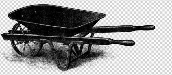 This Is A Wonderfully Detail Wheelbarrow Digital Stamp - Wheelbarrow