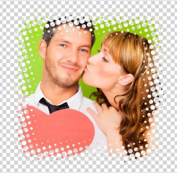 Transparent Png Dashed Border - Love