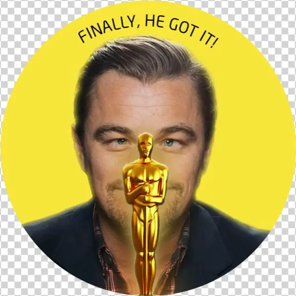 0 Replies 0 Retweets 0 Likes - Leonardo Di Caprio 2016 Mint Celebrity Face Mask Fancy