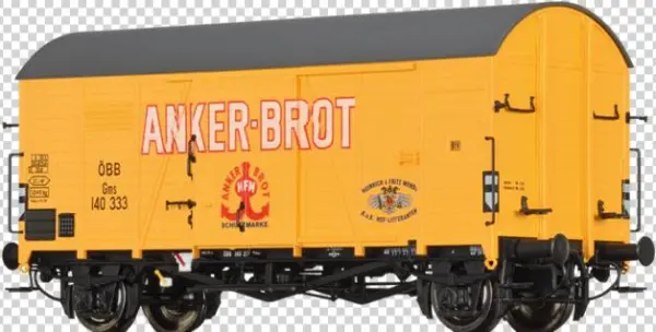 47940 Covered Freight Car Gms Anker Brot Öbb - Brawa 47941