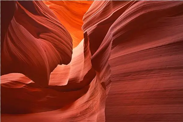 America Canyon Abstract - Canvas Print