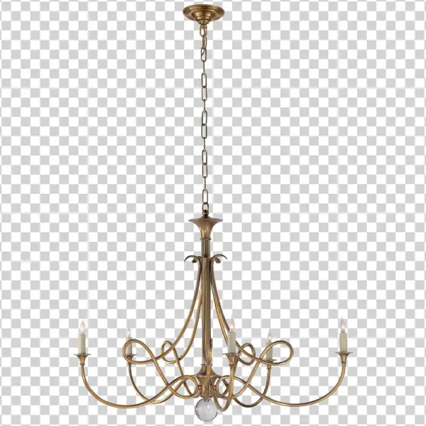 Double Twist Large Chandelier In Hand-rubbed Ant - Visual Comfort Sc5005hab Eric Cohler Double Twist 5