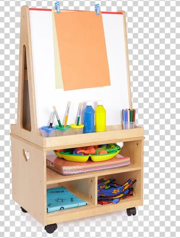 Easel With Storage - Education