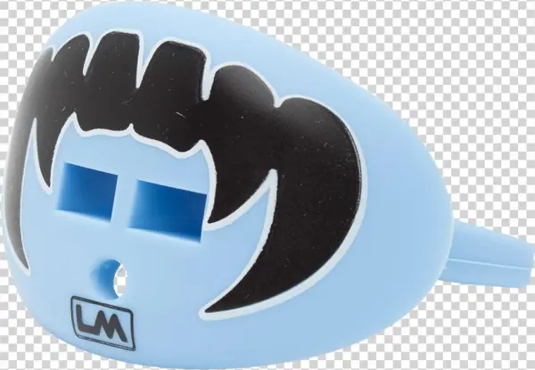 Loudmouthguards Vampire Fangs Carolina Light Blue - Loud Mouth Guards Vampire Fangs Lip Protector Mouthguard,