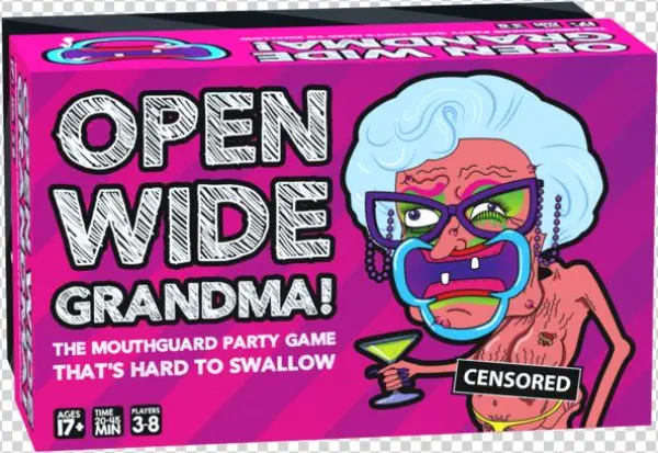 Open Wide Grandma The Mouthguard Party Game Thats Hard - Open Wide Grandma! Game The Mouthguard Party Game That's