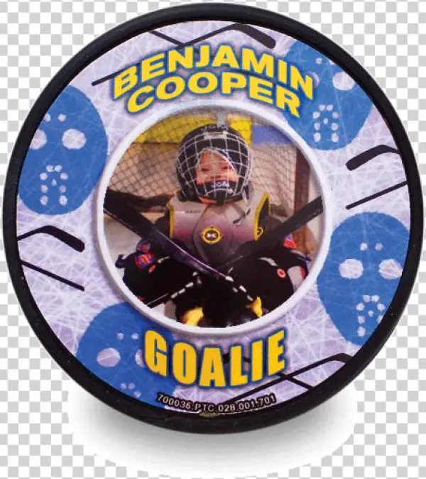 Personalized Hockey Puck Personalized Hockey Pucks - Circle