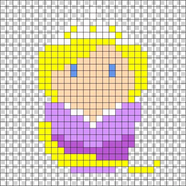 Rapunzel Perler Bead Pattern - Bead