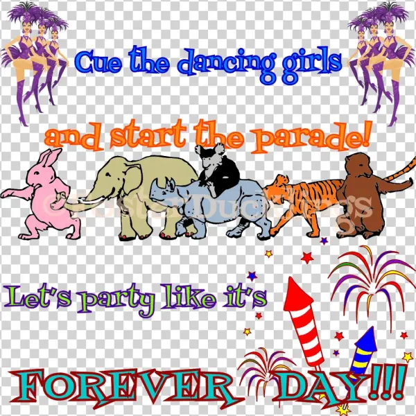 She Dropped Out Of The Case - Animal Parade Clip Art