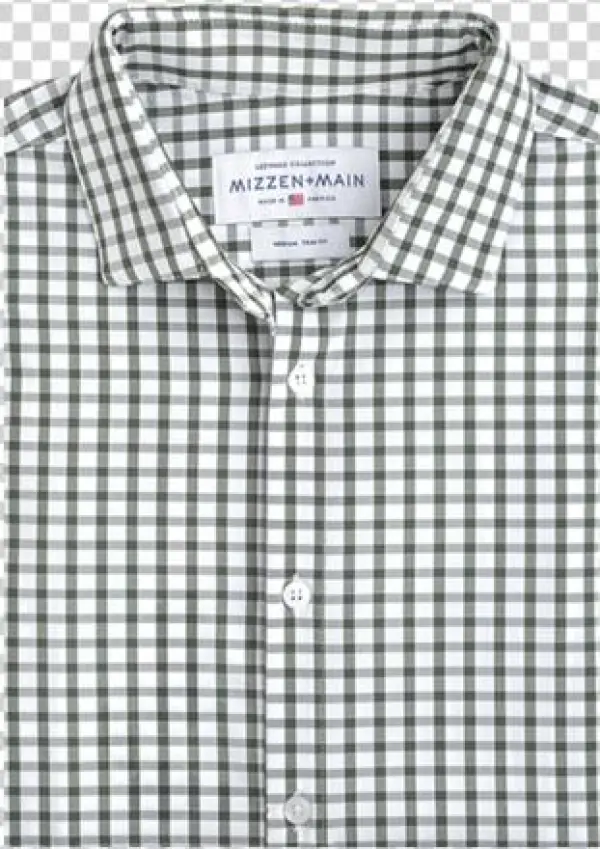 "turner" Green Check - Purple Gingham Shirt