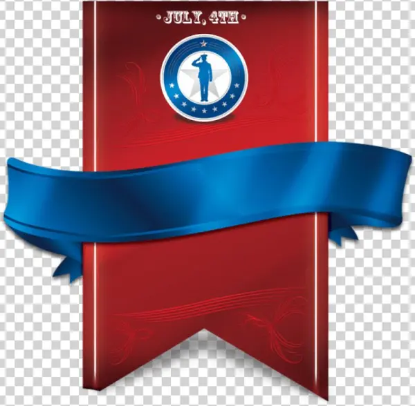 4th July Banner Transparent Png - Clip Art