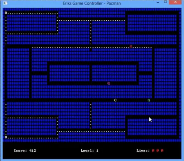 Ascii Pacman And Snake Game