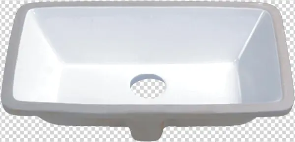 Basin Porcelain Rectangular Undermount Vanity Sink