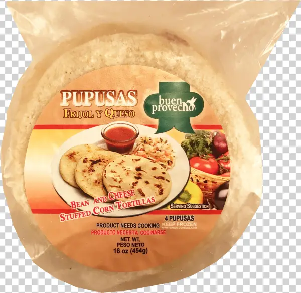 Buen Provecho Pupusas Frijol Con Queso 16 Oz - Grupo Salvatex Pupusas, Cheese & Beans - 4 Pupusas,
