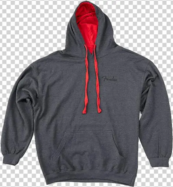 Fender Pullover Sweatshirt, Black With Red Hood, Xl - Sweat À Capuche Fender Flag M - Flag M - Sweat À Capuche