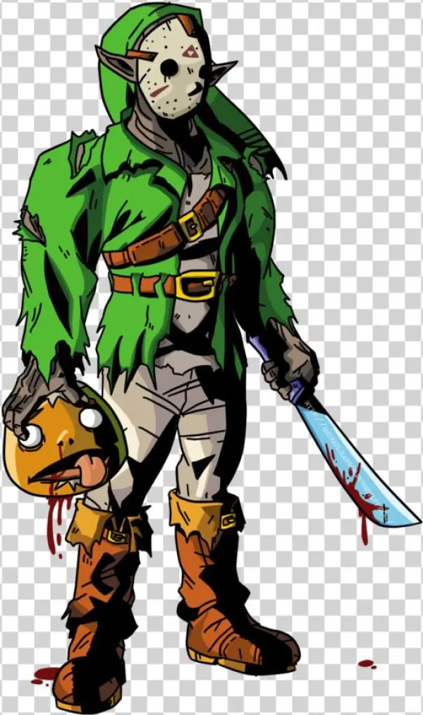 Friday The 13thzelda Crossover Art Zelda Dungeon - Drawing