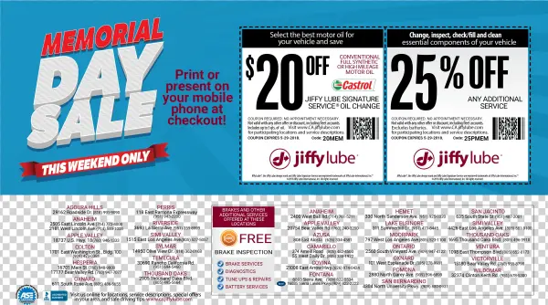 Image Title - Jiffy Lube Coupons