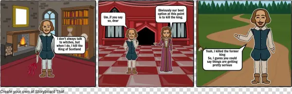 Macbeth Portfolio Cartoon - Cartoon