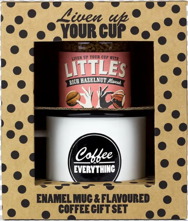 Mug Gift Hazelnut - Little's Rich Hazelnut Flavour Infused Instant Coffee