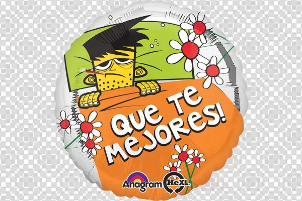 Orange Clipart Toy Balloon - Loftus A3-1149 18" Que Te Mejores Sick In Bed Hx ($1.36