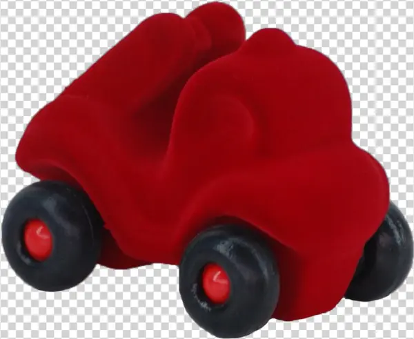 Rubbabu Soft Vehicles Natural Rubber Toy Plane In Blue - Lilla Brandbilen