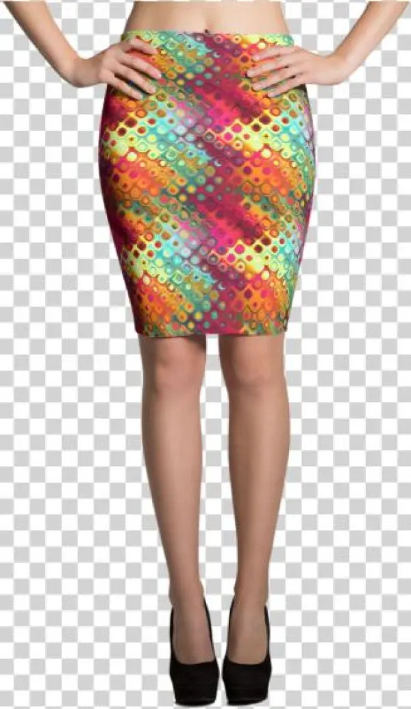Tileable Tropical Abstract Patterns Skirt - Imagineavalon Funky Christmas Skirt, Ugly Sweater,