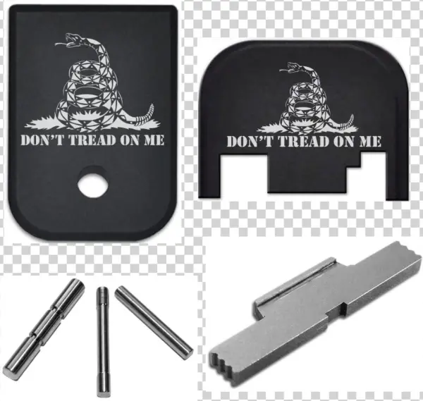 Upgrade Bundle For Glock Models 17-41 - Don't Tread On Me Design Rear Slide Cover Plate For